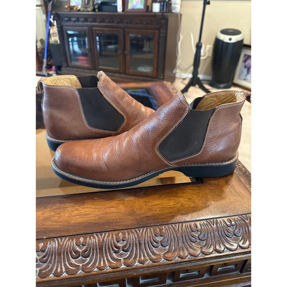 Men’s Sandro Moscoloni Genuine Leather Chelsie Boots. Size 12 - Picture 2 of 5